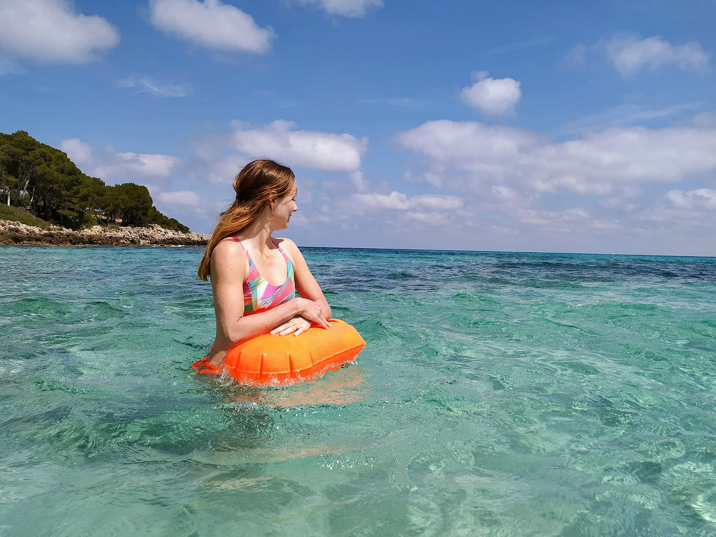 Schwimmboje mit Trockensack - 28l Orange
